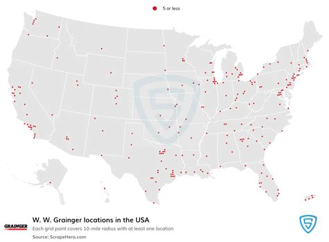 grainger locations map